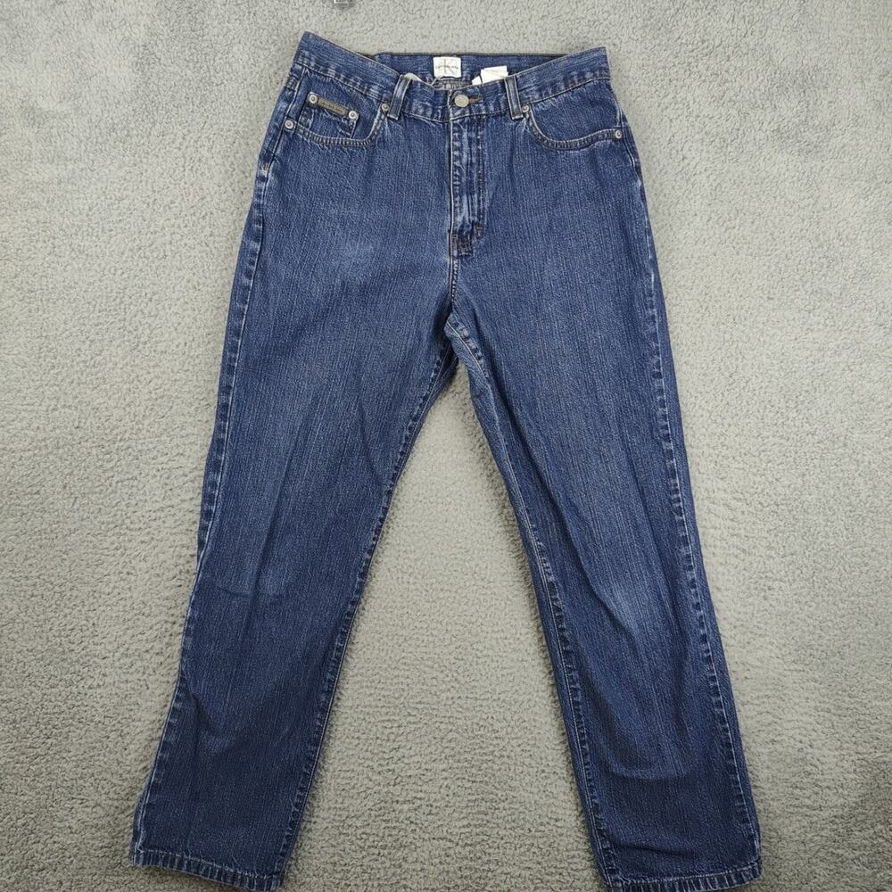 Vintage Calvin Klein Womens Jeans 5 Pocket Dark Wash High Rise Mom 80s 90s